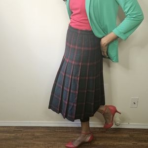 St Michael Size 14 Plaid Pattern Vintage Shirt Made in UK